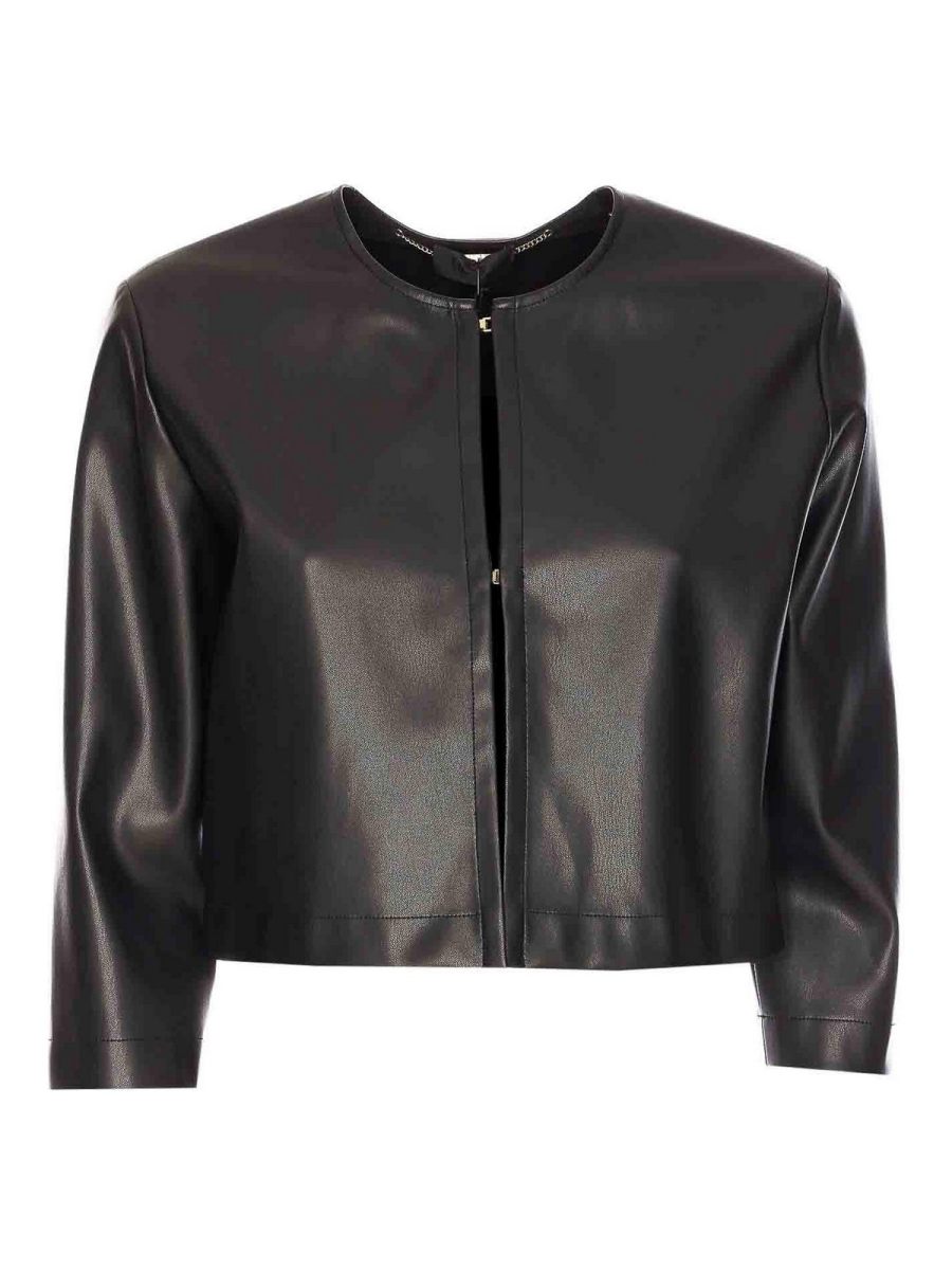 Liu Jo Blouson En Cuir - Noir