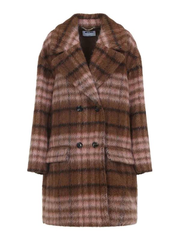 Moschino Manteau Court - Marron