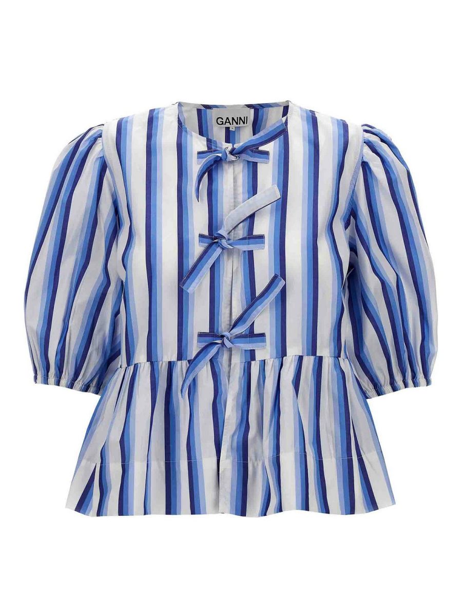 Ganni Blouse - Bleu Clair