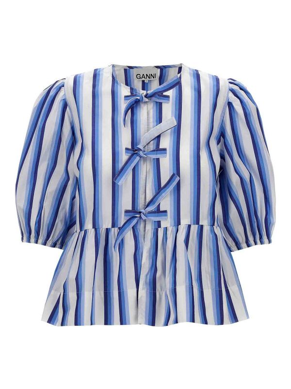Ganni Blouse - Bleu Clair