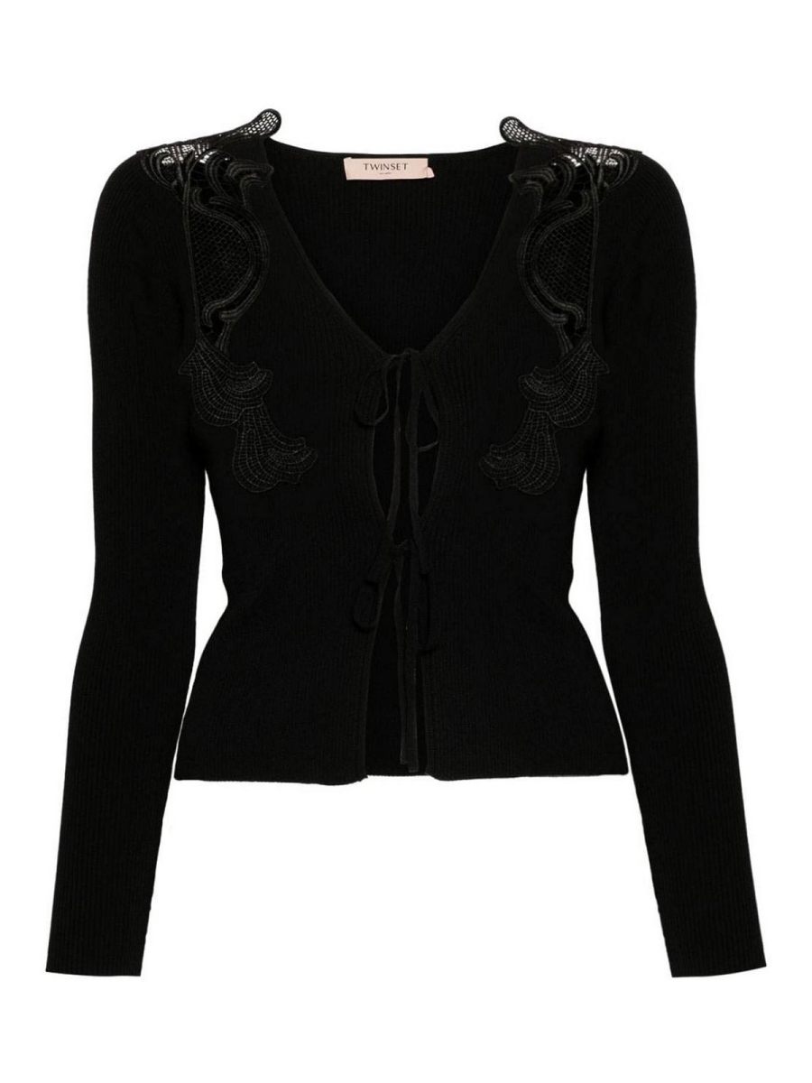 Twinset Pull Col Rond - Noir