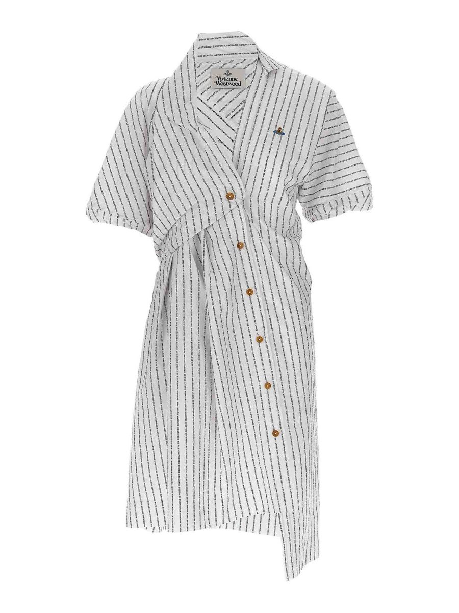 Vivienne Westwood Robe Au Genou - Blanc