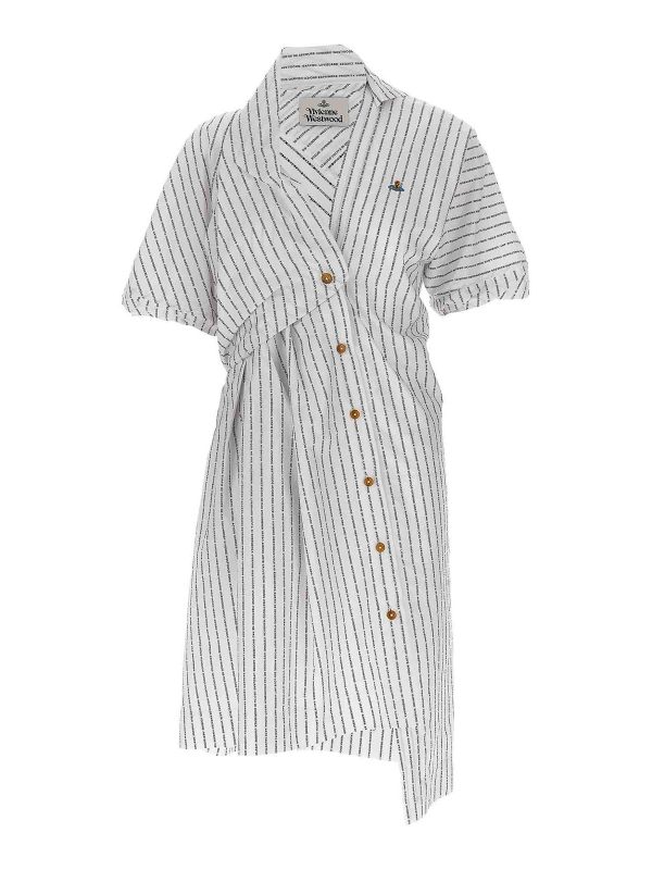 Vivienne Westwood Robe Au Genou - Blanc