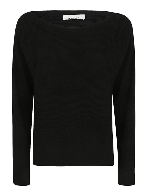 Liviana Conti Pull Col Rond - Noir