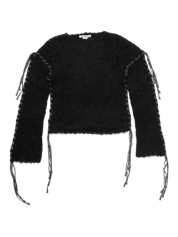 Acne Studios Pull Col Rond - Noir