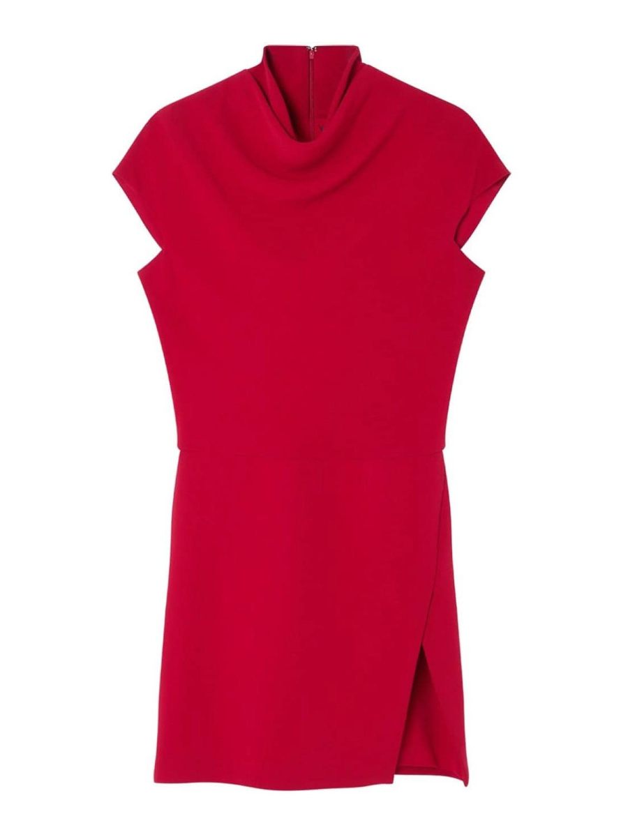 Versace Robe Au Genou - Rouge