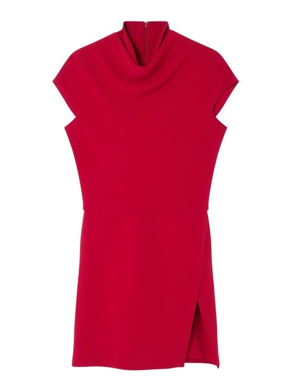 Versace Robe Au Genou - Rouge