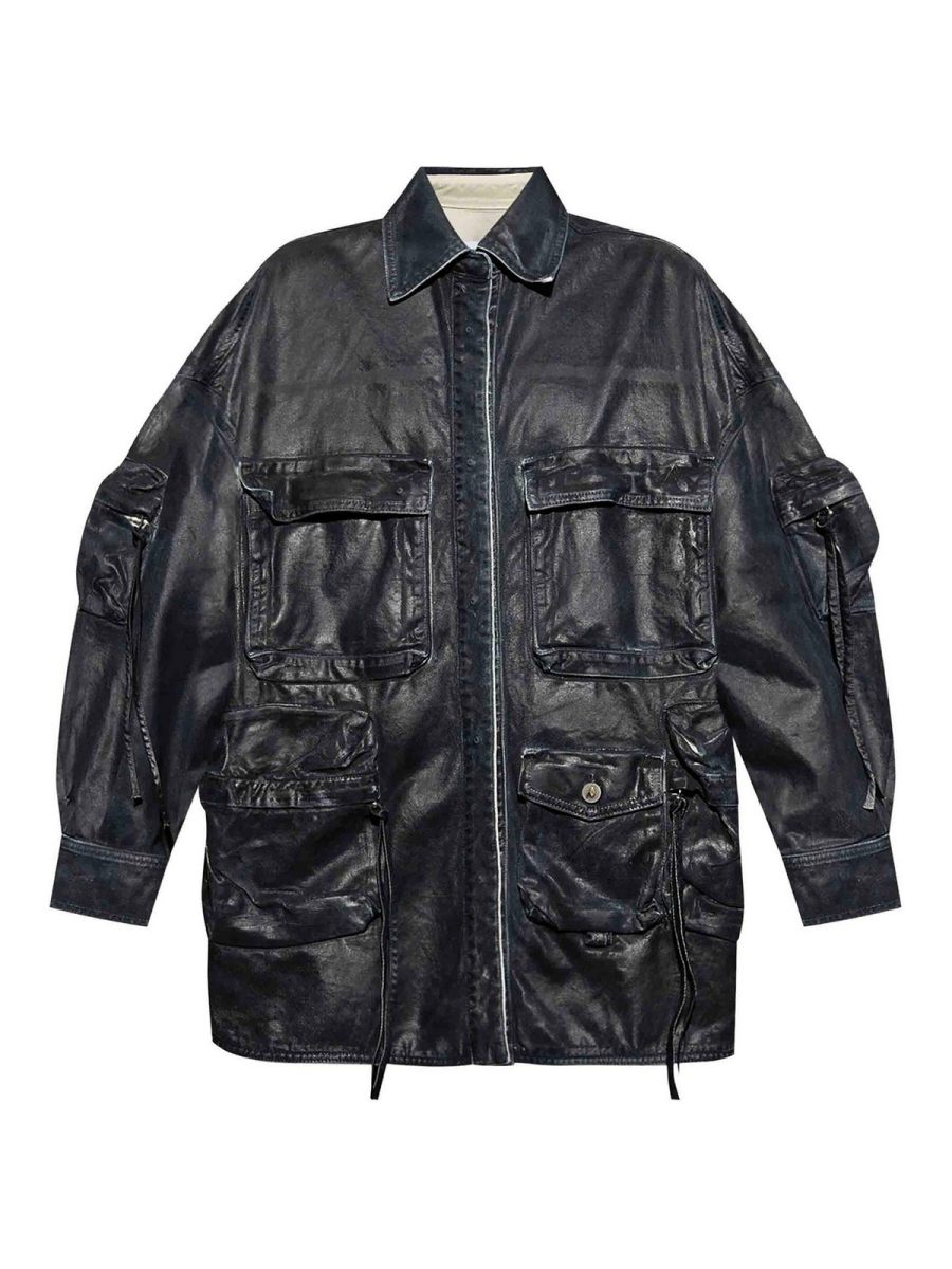The Attico Veste En Jean - Bleu Foncé