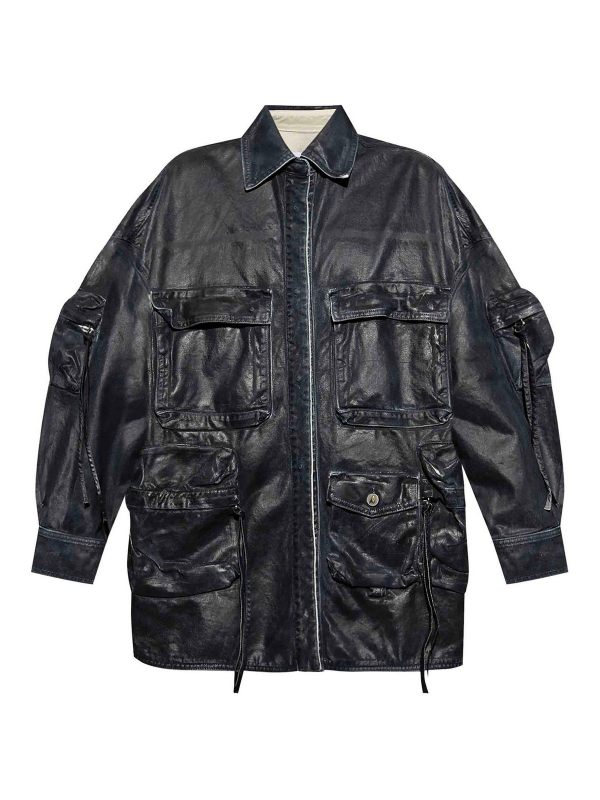 The Attico Veste En Jean - Bleu Foncé