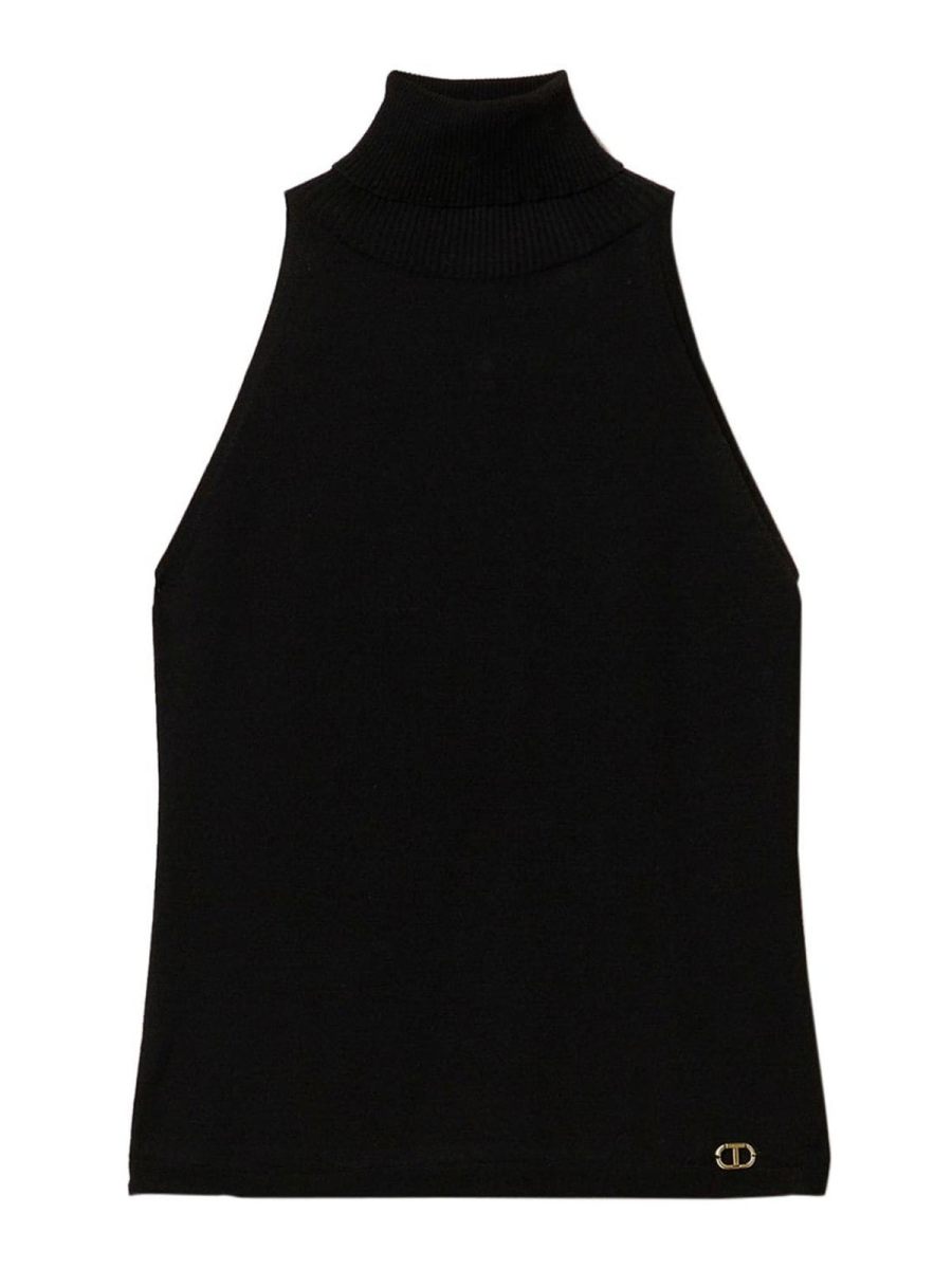 Twinset Pull Col Rond - Noir