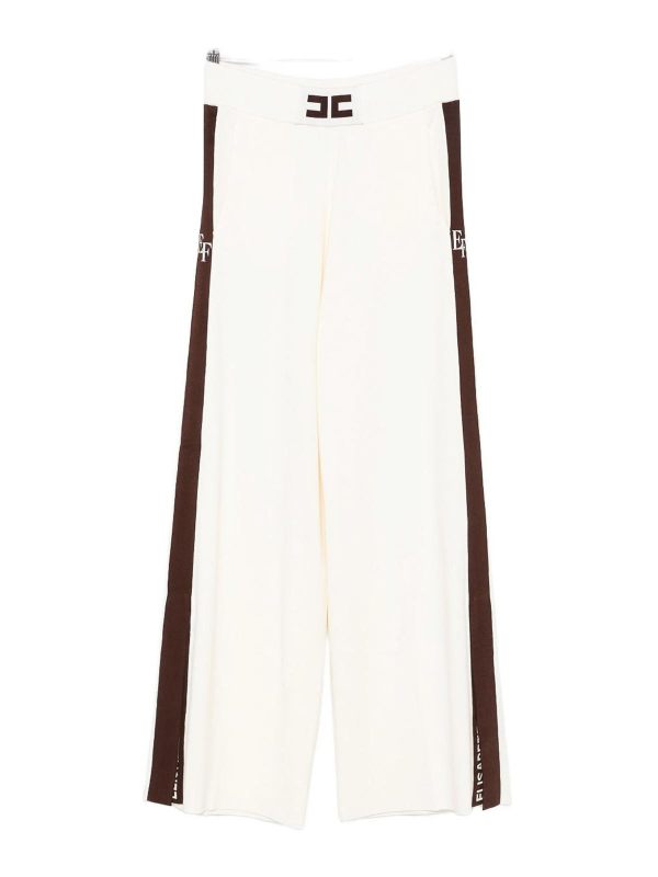 Elisabetta Franchi Pantalons Décontractés - Beige