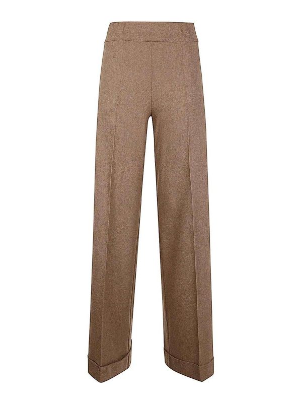 D. Exterior Pantalons Décontractés - Marron