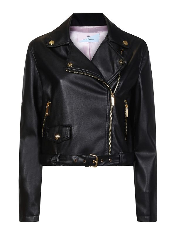 Chiara Ferragni Blouson En Cuir - Noir
