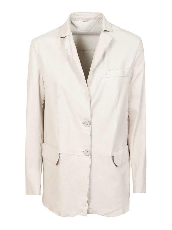 Salvatore Santoro Blouson En Cuir - Blanc