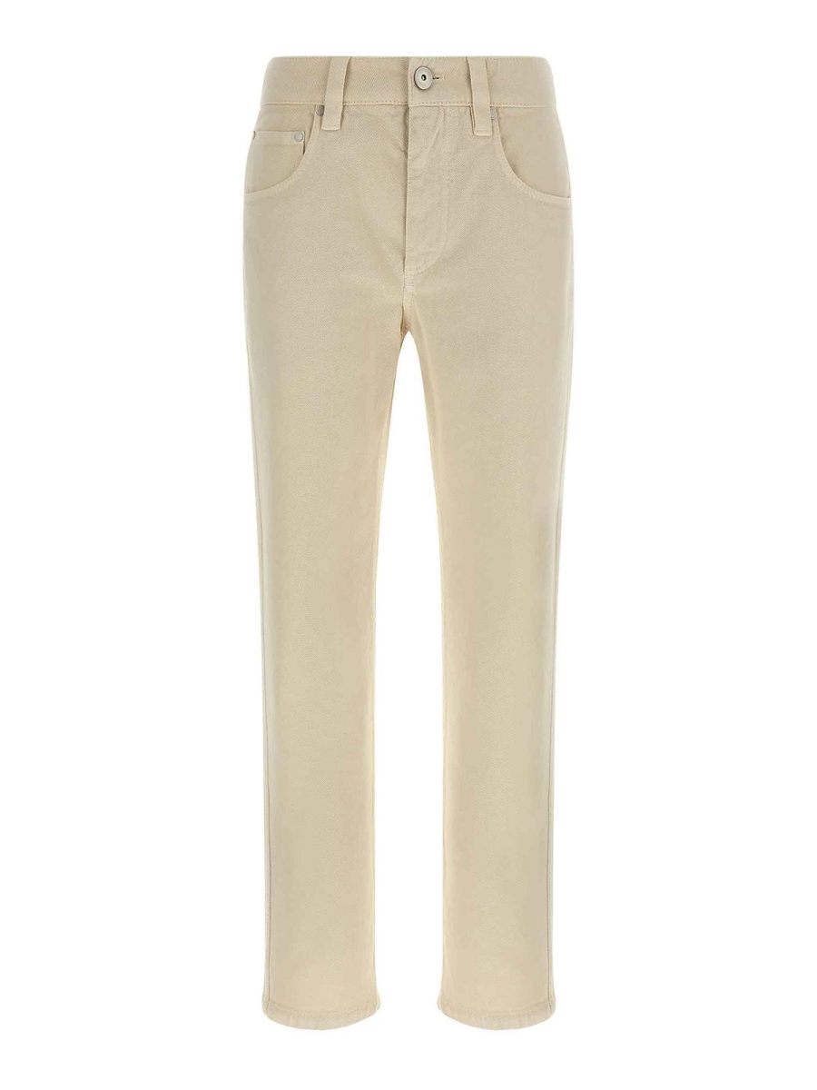 Brunello Cucinelli Jean Droit - Blanc