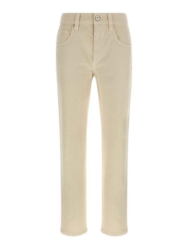 Brunello Cucinelli Jean Droit - Blanc