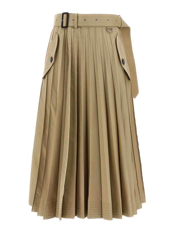 Sacai Jupe Longue - Beige