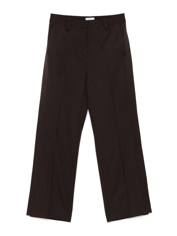 Off-White Pantalons Décontractés - Marron