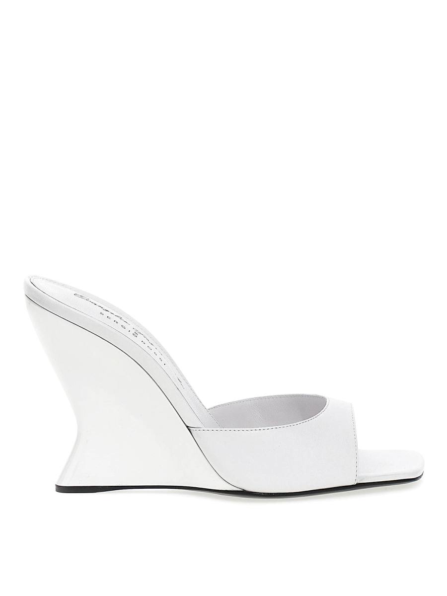 Sergio Rossi Mules - Blanc