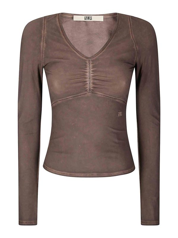 Knwls Top - Marron