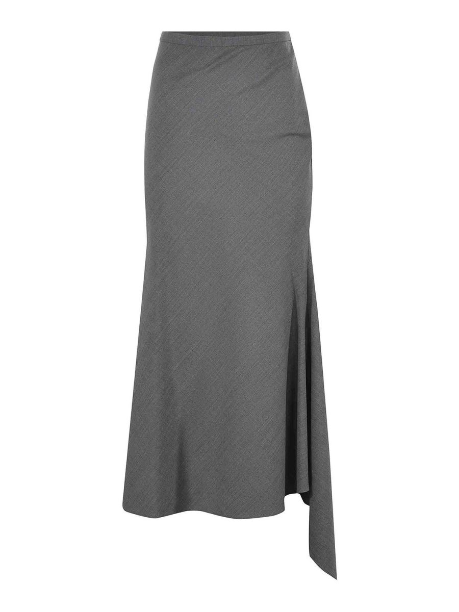 Philosophy di Lorenzo Serafini Jupe Midi - Gris