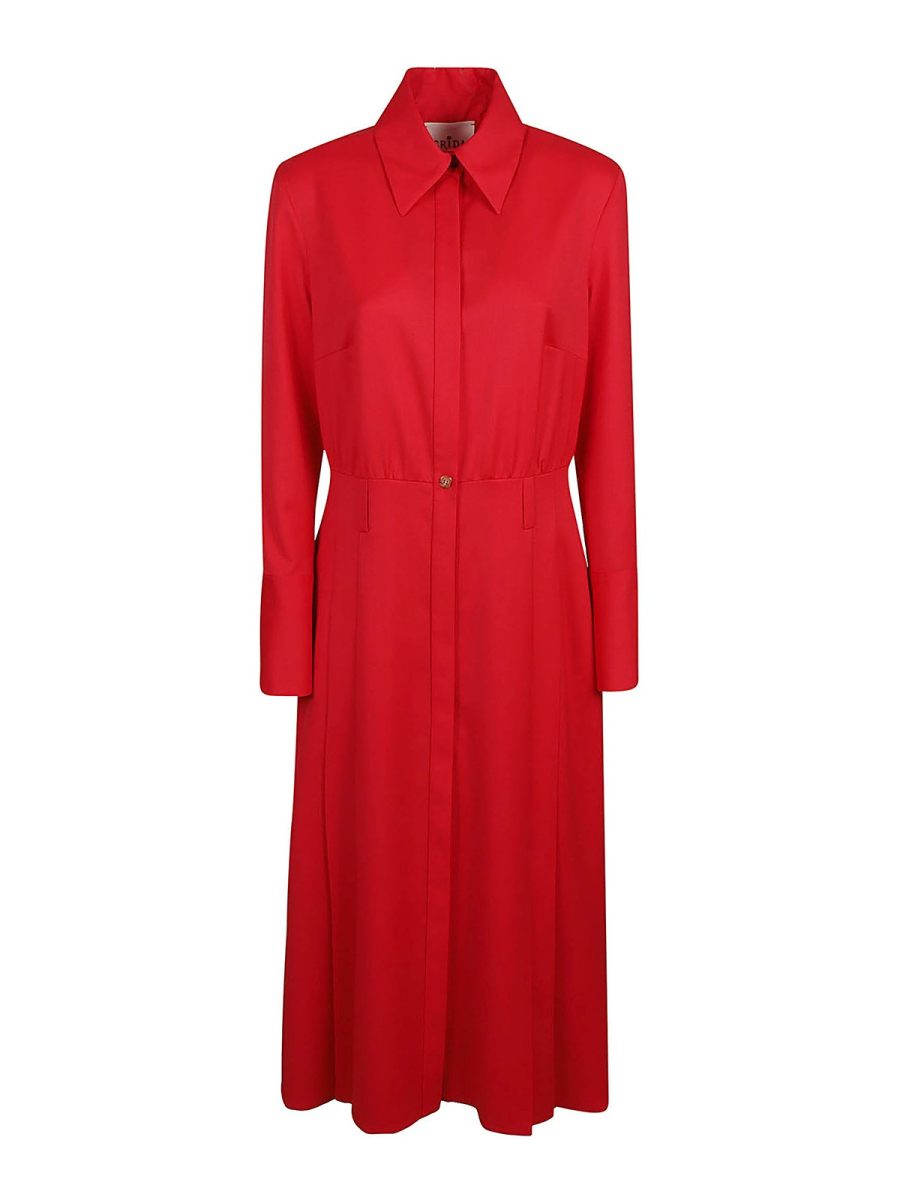 Crida Robe Au Genou - Rouge
