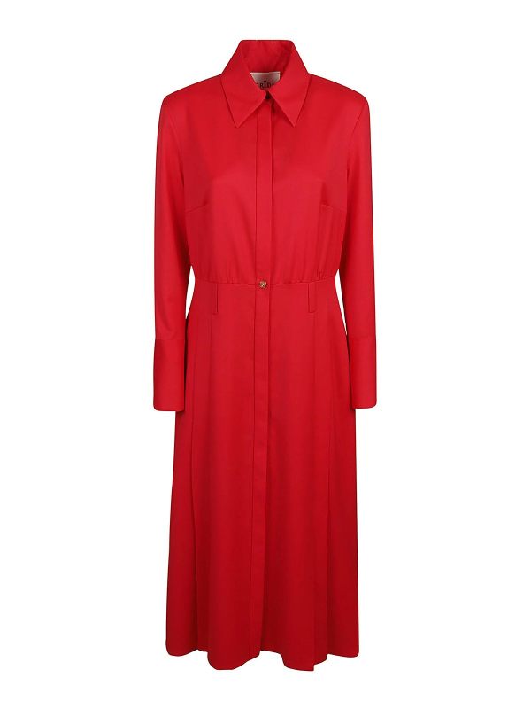 Crida Robe Au Genou - Rouge