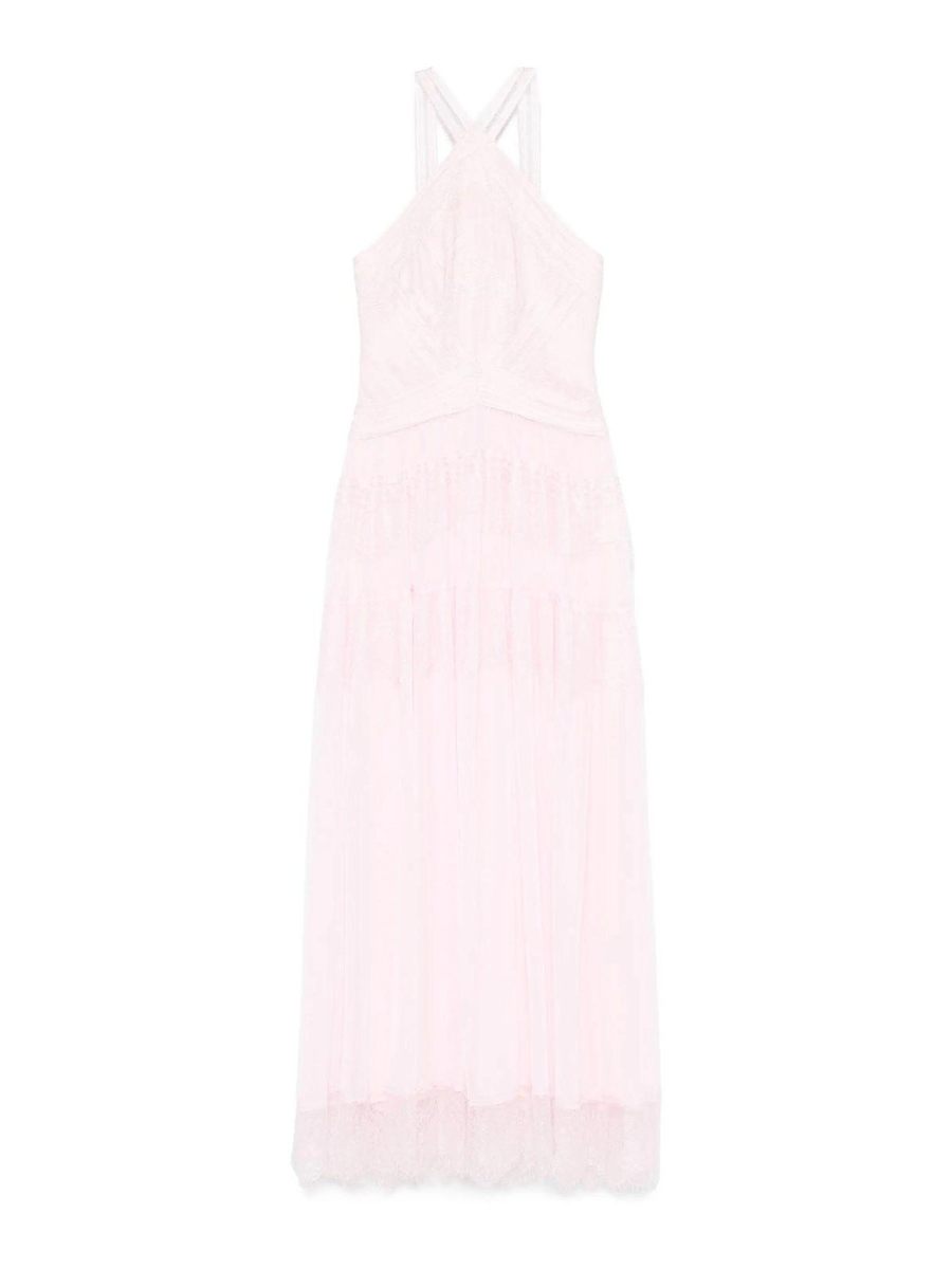 Ermanno Firenze Robe Au Genou - Rose Clair