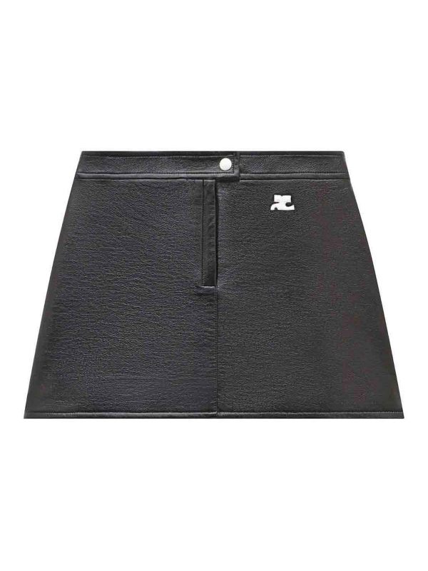 Courreges Jupe Midi - Noir