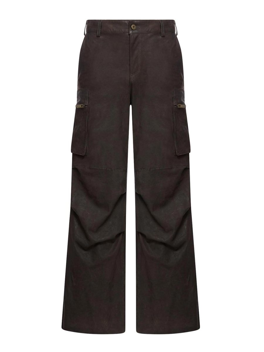 Salvatore Santoro Pantalons En Cuir - Camel