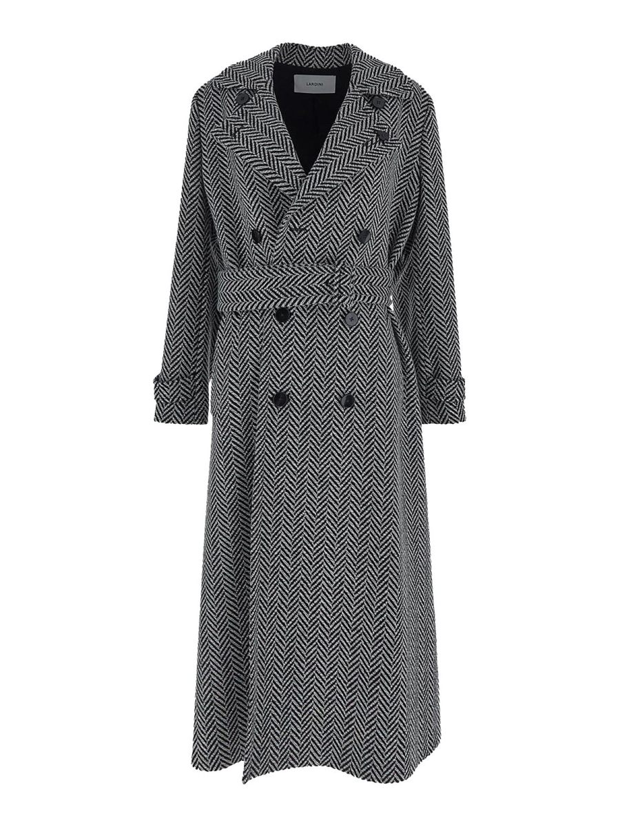 Lardini Manteau Court - Noir