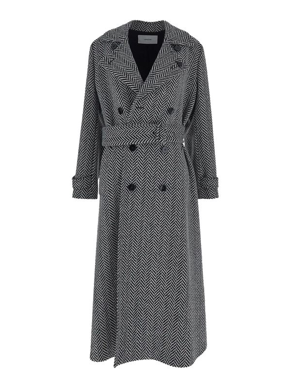 Lardini Manteau Court - Noir