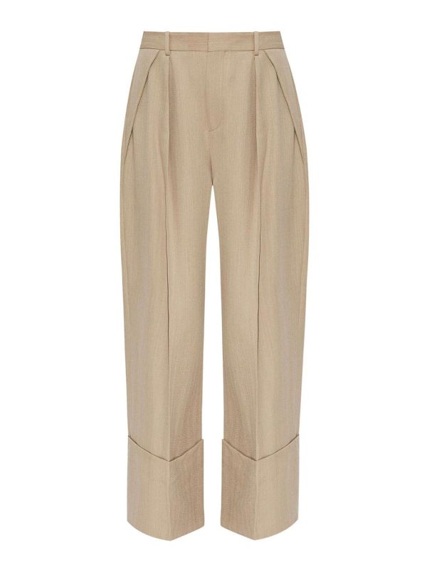 Victoria Beckham Pantalons Décontractés - Beige