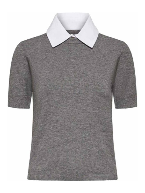 Marella Pull Col Bateau - Gris