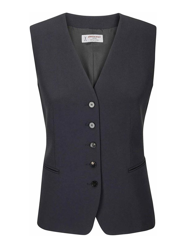 Alberto Biani Gilet - Gris Foncé