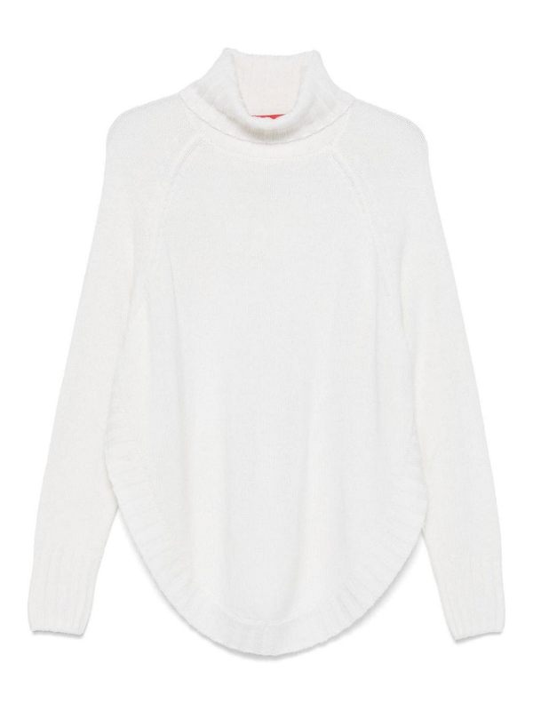 Wild Cashmere Pull Col Rond - Blanc