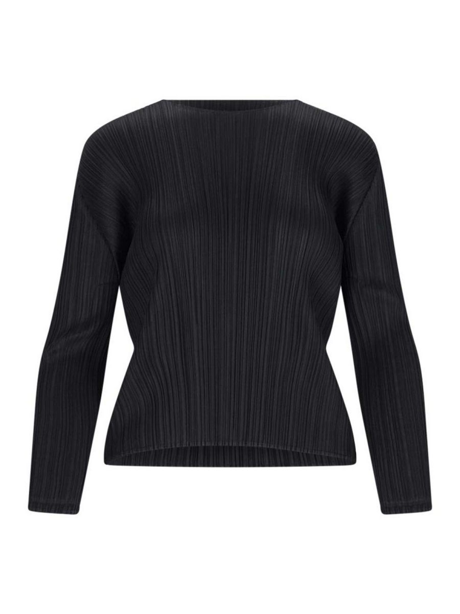 Pleats Please Issey Miyake Top - Noir