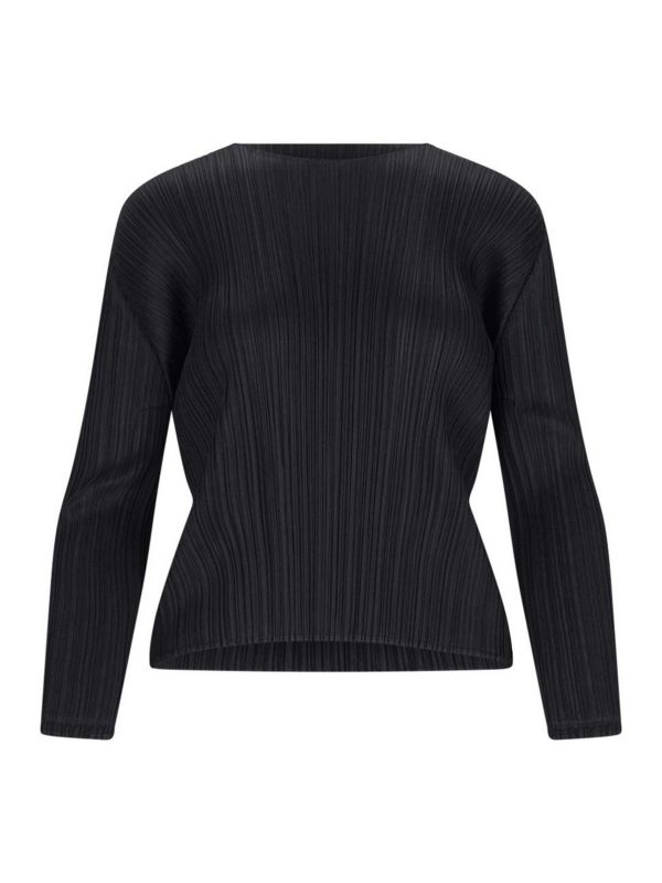 Pleats Please Issey Miyake Top - Noir