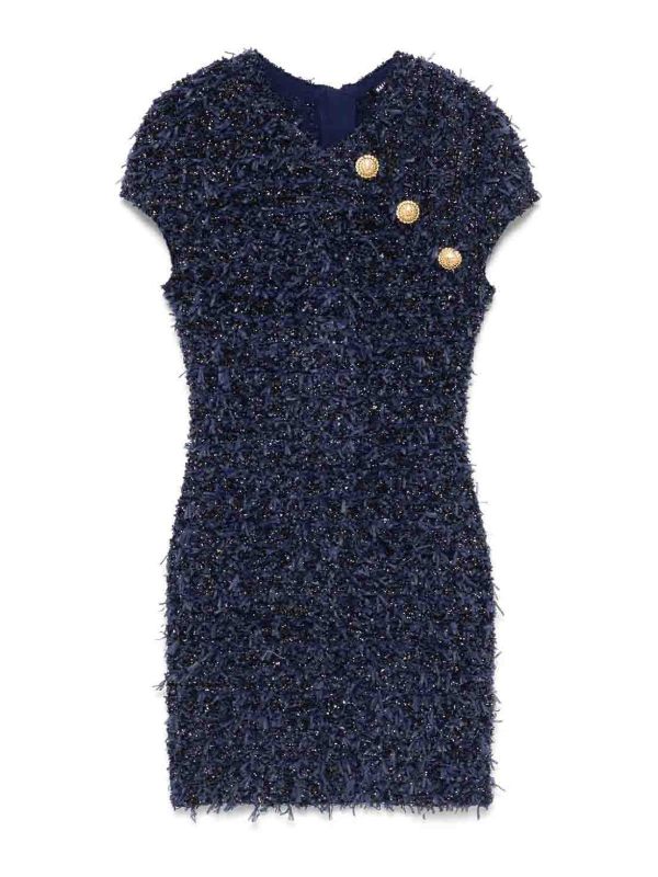 Balmain Robe Courte - Bleu