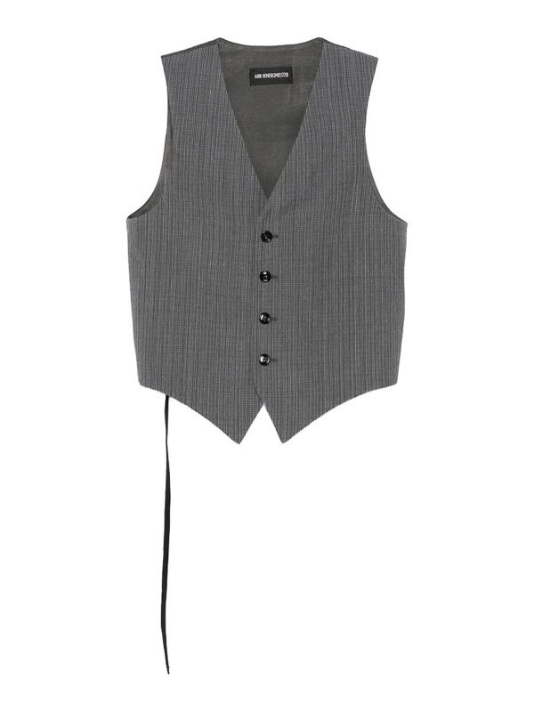Ann Demeulemeester Gilet - Gris