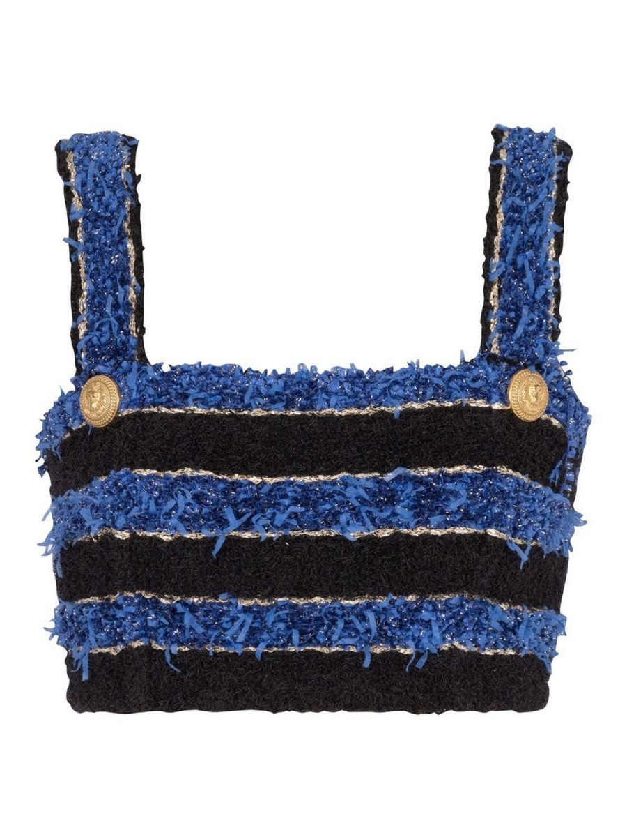 Balmain Top - Bleu
