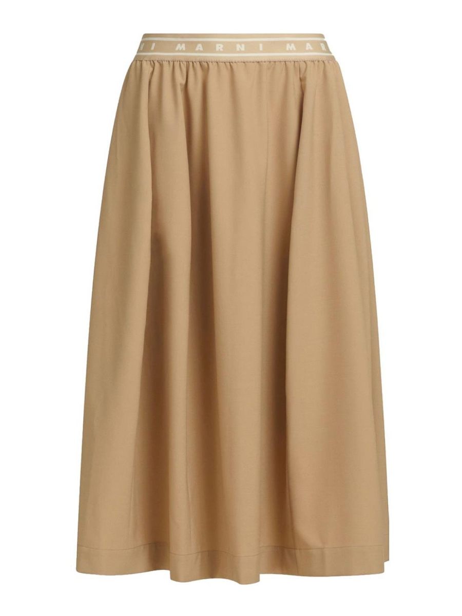 Marni Jupe Midi - Beige