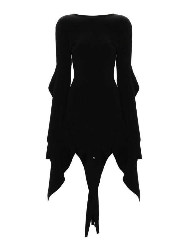 Mugler Robe Courte - Noir