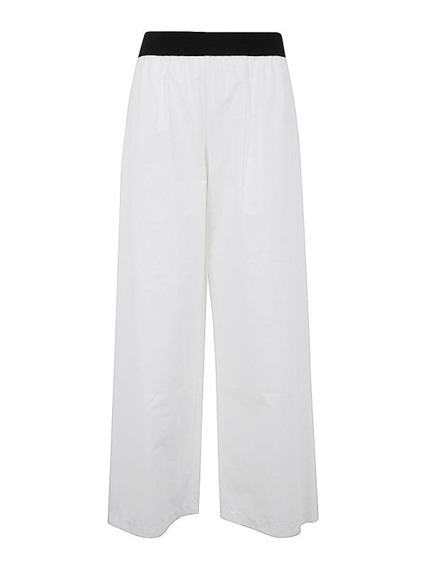 Maria Calderara Pantalons Décontractés - Blanc
