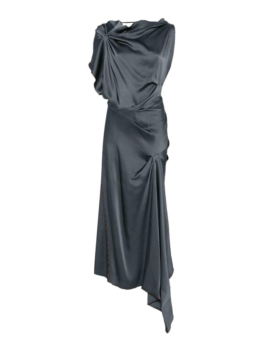 Victoria Beckham Robe Au Genou - Noir