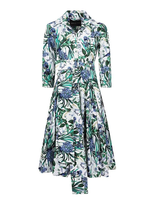 Samantha Sung Robe Au Genou - Multicolore
