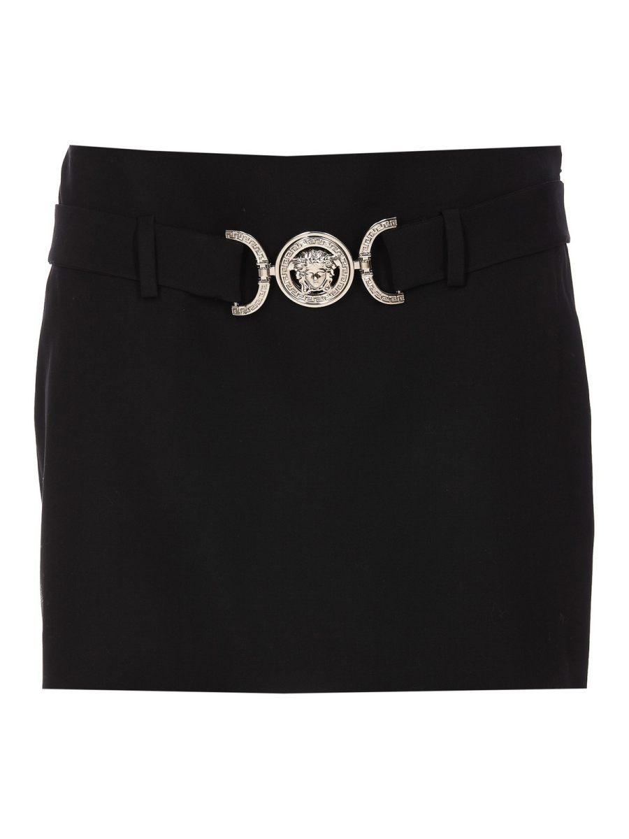 Versace Jupe Midi - Noir