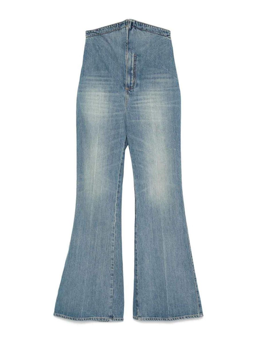Alexander Mcqueen Jean Droit - Bleu