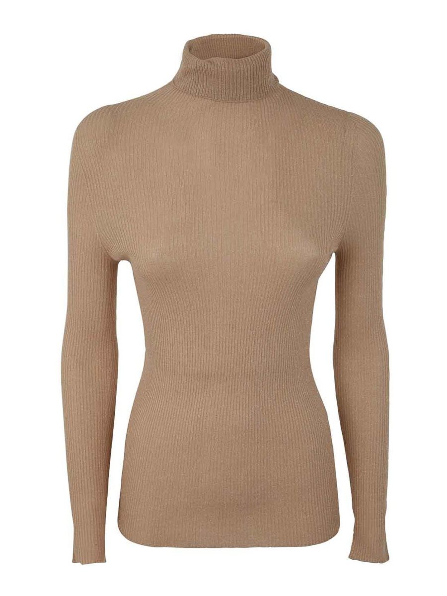 Fabiana Filippi Pull Col Roulé - Marron