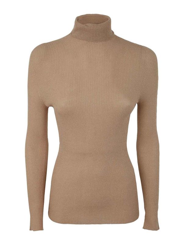 Fabiana Filippi Pull Col Roulé - Marron